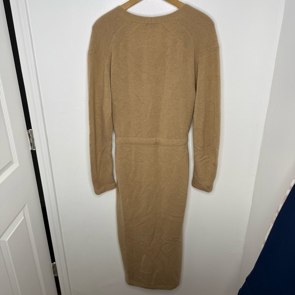 VINCE Wool and Cashmere Belted Sweater Midi Dress - Picture 7 of 9